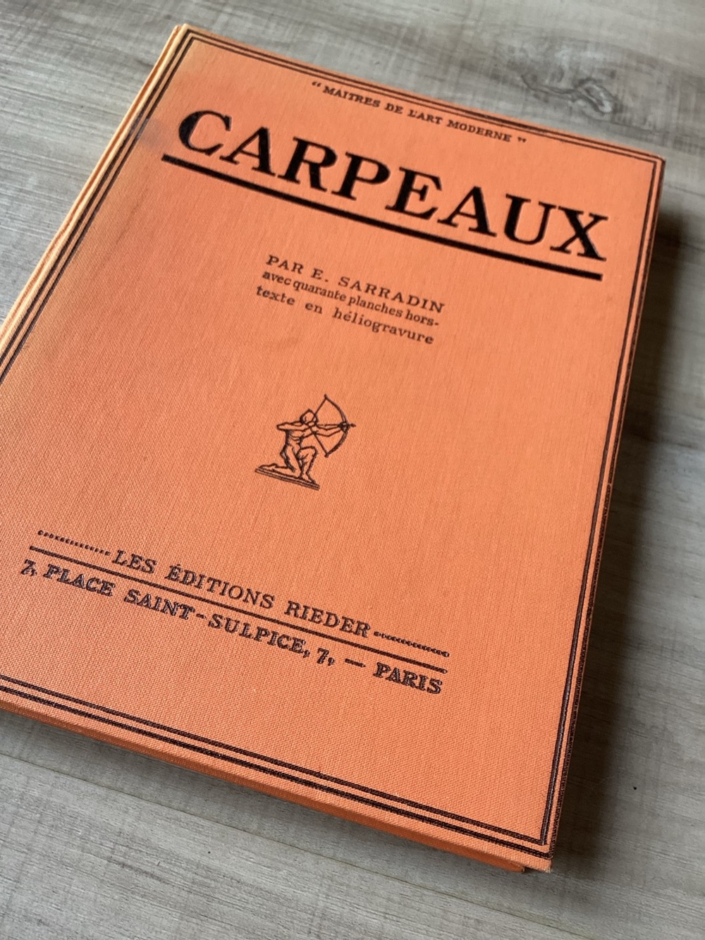 Rare 1927 Vintage Carpeaux Art Monograph Book - Édouard Sarradin (French) Art